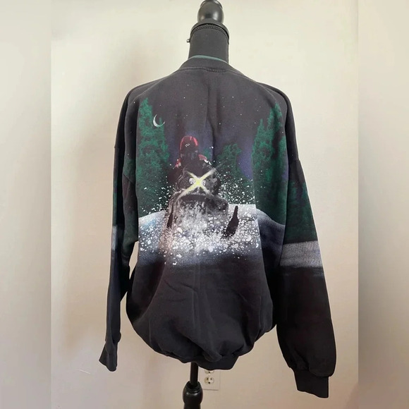Vintage Artisan Sunschein Designs Women’s XL Snowmobile Pullover Sweatshirt - Picture 4 of 12